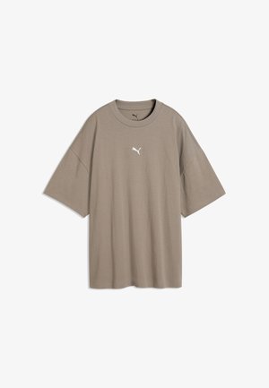 Puma, ESSENTIALS OVERSIZED T-SHIRT - T-shirts basic - mouse gray