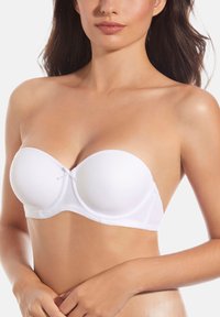 Creaciones Selene IRENE - Sujetador sin tirantes/multiescote - blanco