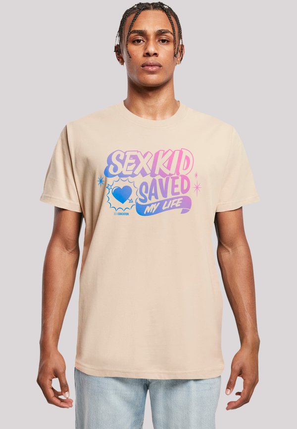 SEX EDUCATION BLEND NETFLIX TV SERIES - T-Shirt print - sand
