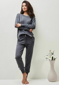 YOU LOOK PERFECT BELLA - MERINO LONG SLEEVE SWEATER WITH ROUND NECK - Strickpullover - grey