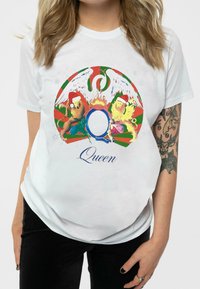 Paradiso Clothing QUEEN SNOWFLAKE CREST CHRISTMAS - Print T-shirt - white