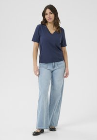 Kaffe KASAMANTHA - T-Shirt basic - midnight marine cc