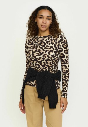 ROMAN O-NECK PRINTED - Top s dlhým rukávom - leopard print