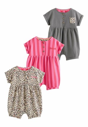 Next, 3 PACK - Jumpsuit - pink and leopard printed button
