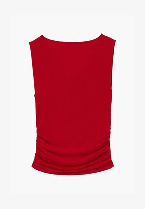 OXXO, OXXO COWL NECK BODYCON TANK TOP - Top - racing red