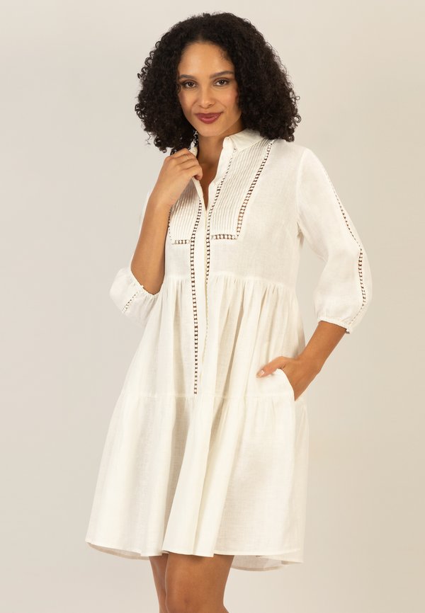Blusenkleid - creme
