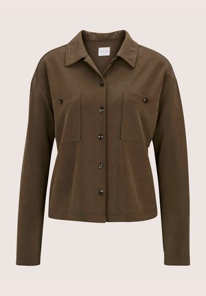 MADELEINE, MADELEINE BLUSE OVERSIZE-HEMDBLUSE MIT BRUSTTASCHEN - Button-down blouse - chocolate brown