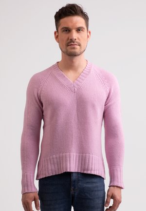 Strickpullover - rosa