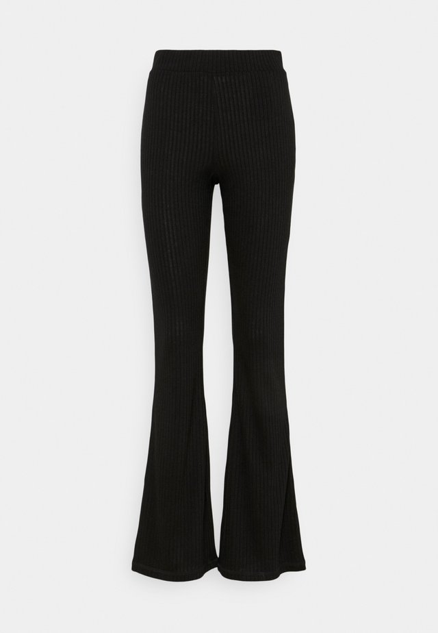 FLARED PANT - Broek - black