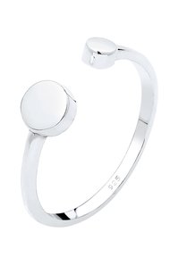 Elli KREIS GEO LOOK VERSTELLBAR OFFEN - Ring - silberfarben