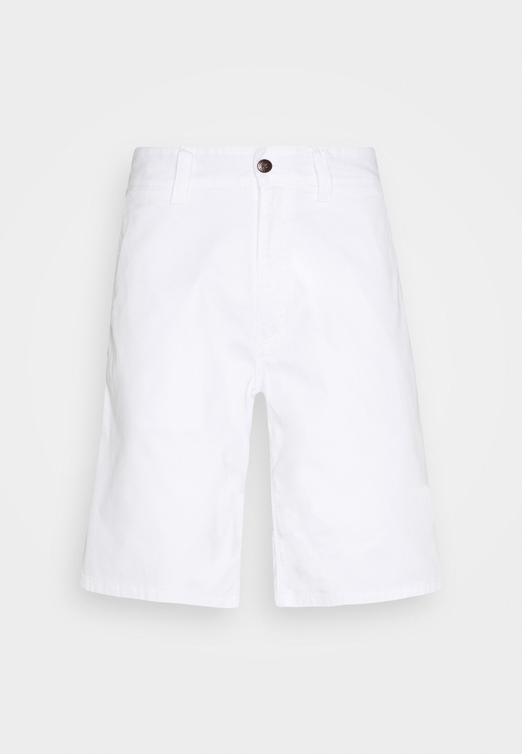 Chino short voor heren met stretch | wit | Italian Moda