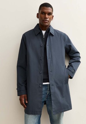REGULAR FIT BUTTON FRONT - Halflange jas - navy