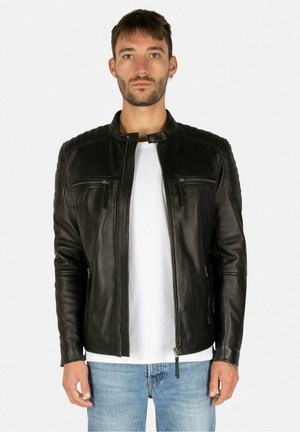 HARRISSON BIKER HERITAGE - Leren jas - black