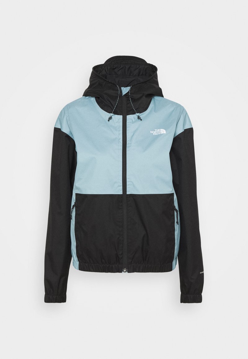 The North Face Farside Jacket Waterproof Jacket Tourmaline Blue Black Blue Grey Zalando Co Uk