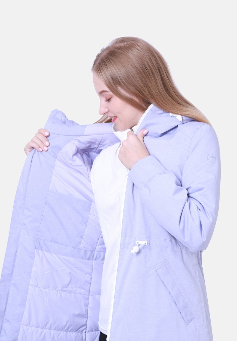 Damen Parkas | Dingy Rhythm Of The Rain Regenjacke / wasserabweisende Jacke lila - HU13324 Damen Parkas | Dingy Rhythm Of The Rain Regenjacke / wasserabweisende Jacke lila - HU13324