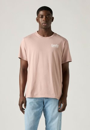 Levi's®, LSE_SS RELAXED FIT TEE BOXTAB 5IN BLACK. - T-shirt imprimé - levis records crus pinks