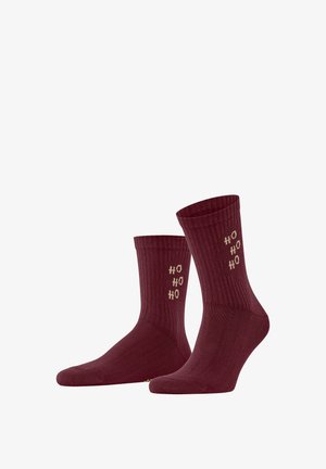 Burlington, X-MAS RIB SOCKEN - Socken - wine