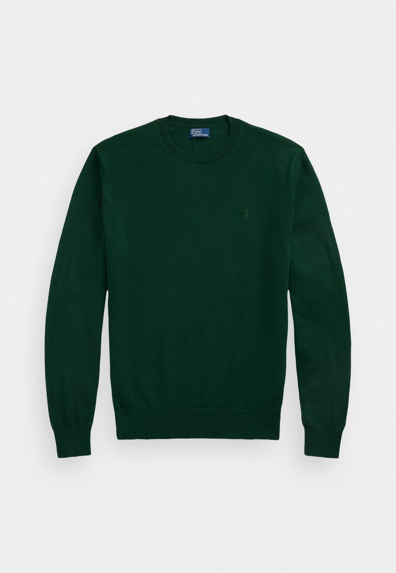 Dark Green Sweater Ralph Lauren Green Jumper Pony Crewneck Cable