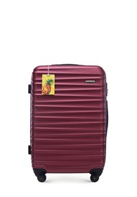 WITTCHEN MEDIUM SUITCASE WITH LUGGAGE TAG FROM ABS - Trolley - bordeaux