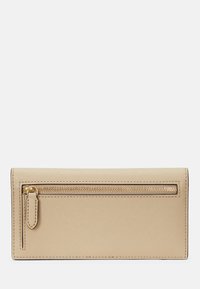Lauren Ralph Lauren CROSSHATCH LEATHER SLIM WALLET - Carteira - birch tan