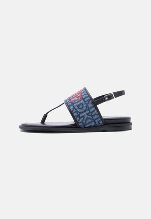 CELADINE FLAT THONG - Σανδάλια τύπου T - light denim/sep multi-coloured
