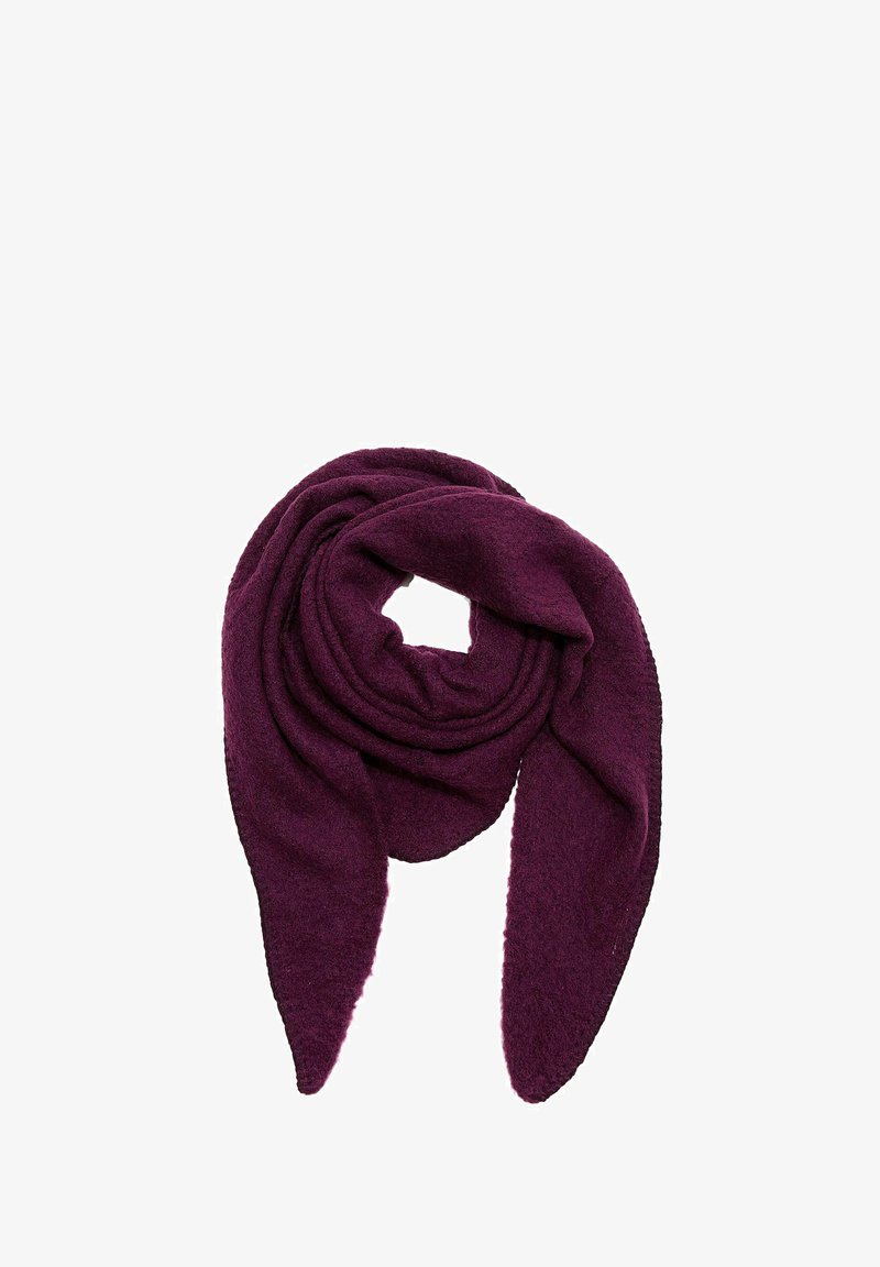 Faera DREIECK COZY OBERFLÄCHE - Scarf - weinrot