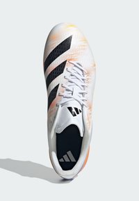 adidas Performance ADIZERO RS15 PRO SOFT GROUND RUGBY - Zapatillas fútbol para césped artificial - cloud white   core black   lucid tangerine