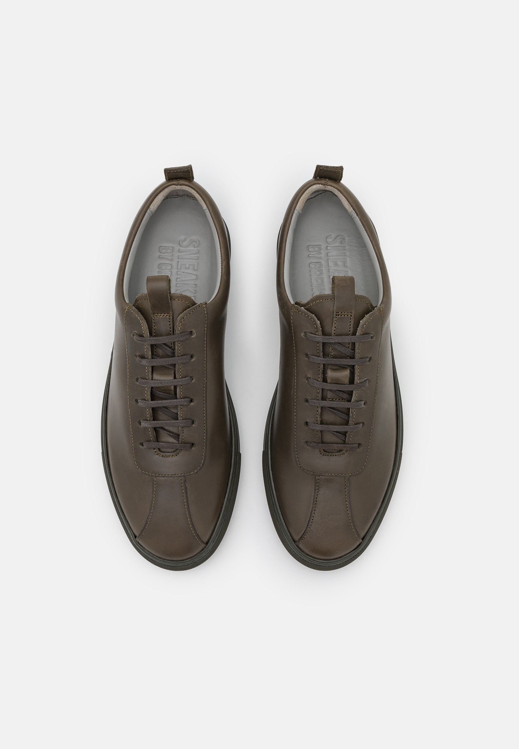 grenson grey trainers