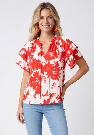 usha, Blouse - red