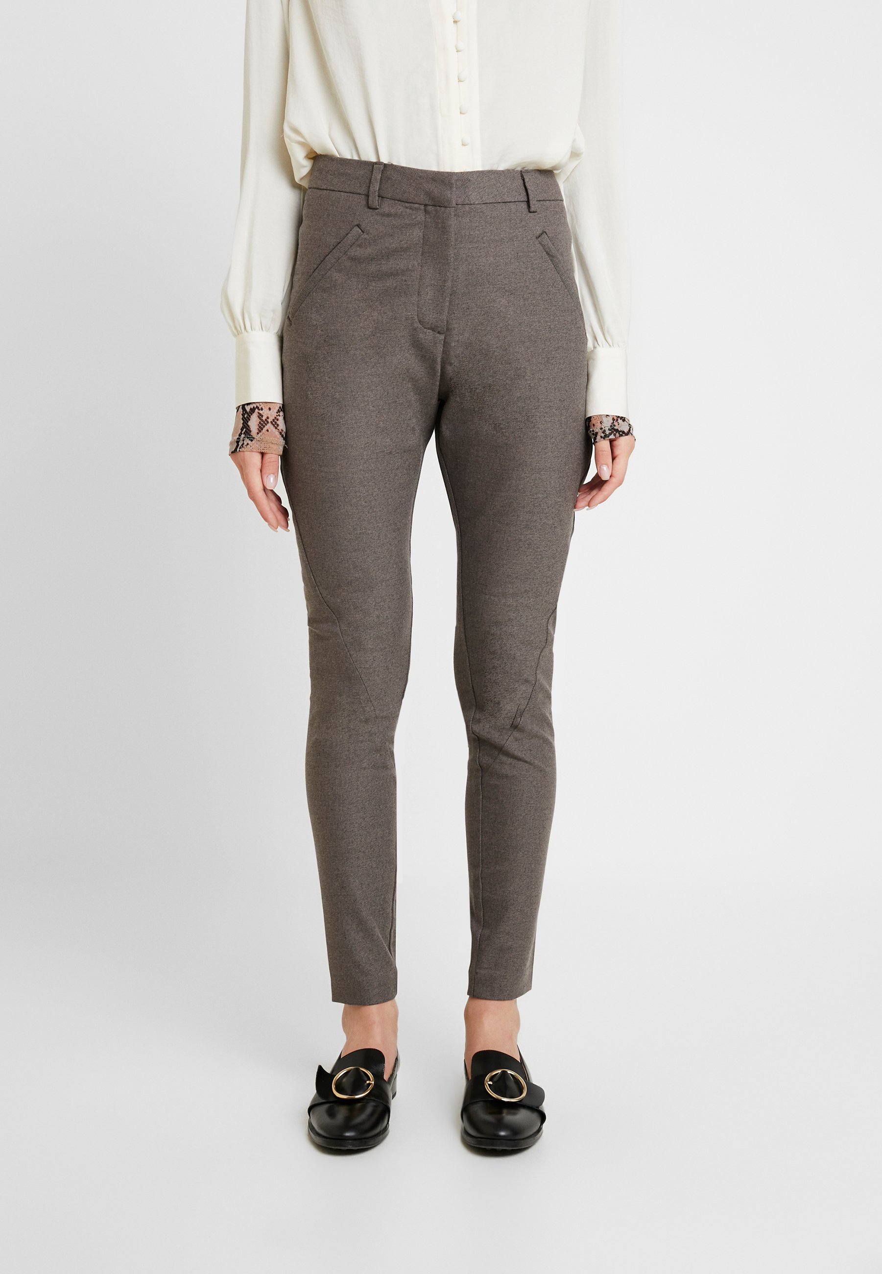 Fiveunits ANGELIE Bukse coffee Zalando.no Fiveunits ANGELIE - Bukse - grey melange