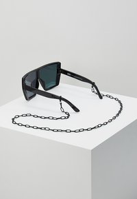 Urban Classics CHAIN SUNGLASSES - Sunglasses - black/yellow
