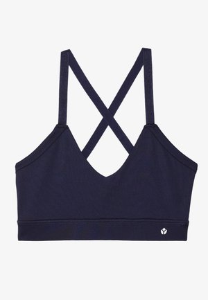 Even&Odd active ESSENTIAL MEDIUM SUPPORT SPORTS BRA WITH ADJUSTABLE CROSS BACK - Sport-BH mit mittlerer Stützkraft - dark blue