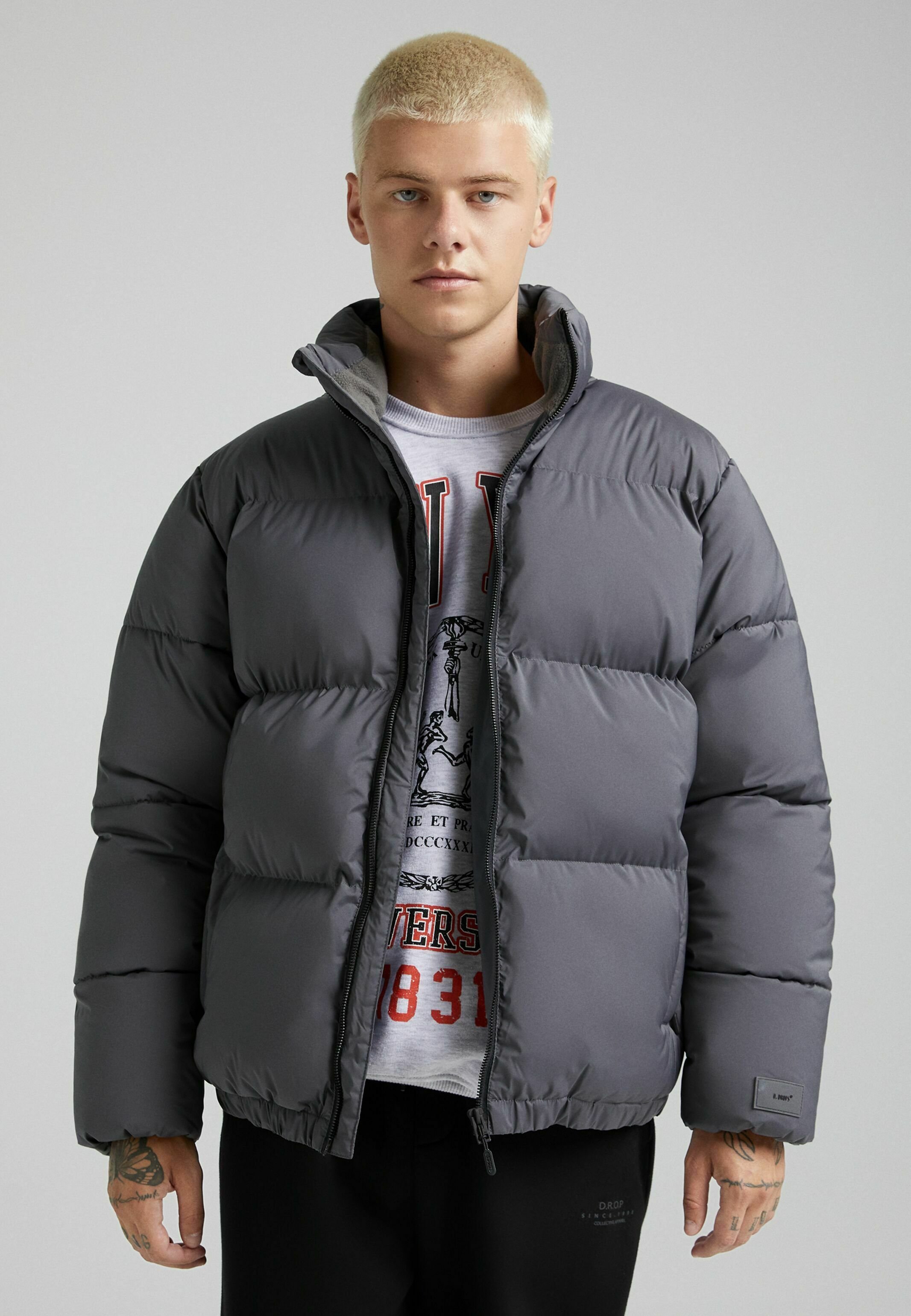 puffy jacket bershka