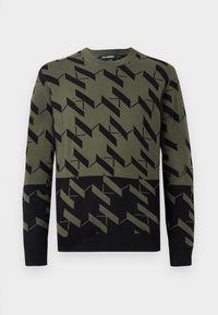 CREW NECK - Vesta - black/green