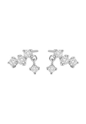 2 PACK - Earrings - silver-coloured