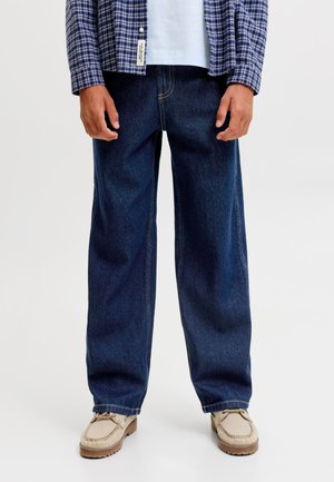 Jack & Jones Junior, BAGGY FIT JEANS JJIALEX JJCARPENTER AT 561 JNR BAGGY FIT JEANS JUNIOR - Džínsy s rovným strihom - blue denim