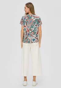 s.Oliver T-Shirt print - helles petrol