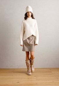 Anna Field Wide Fit Fűzős csizmák - beige