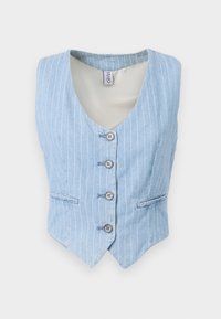 GILET STRIPE - Waistcoat - light blue denim