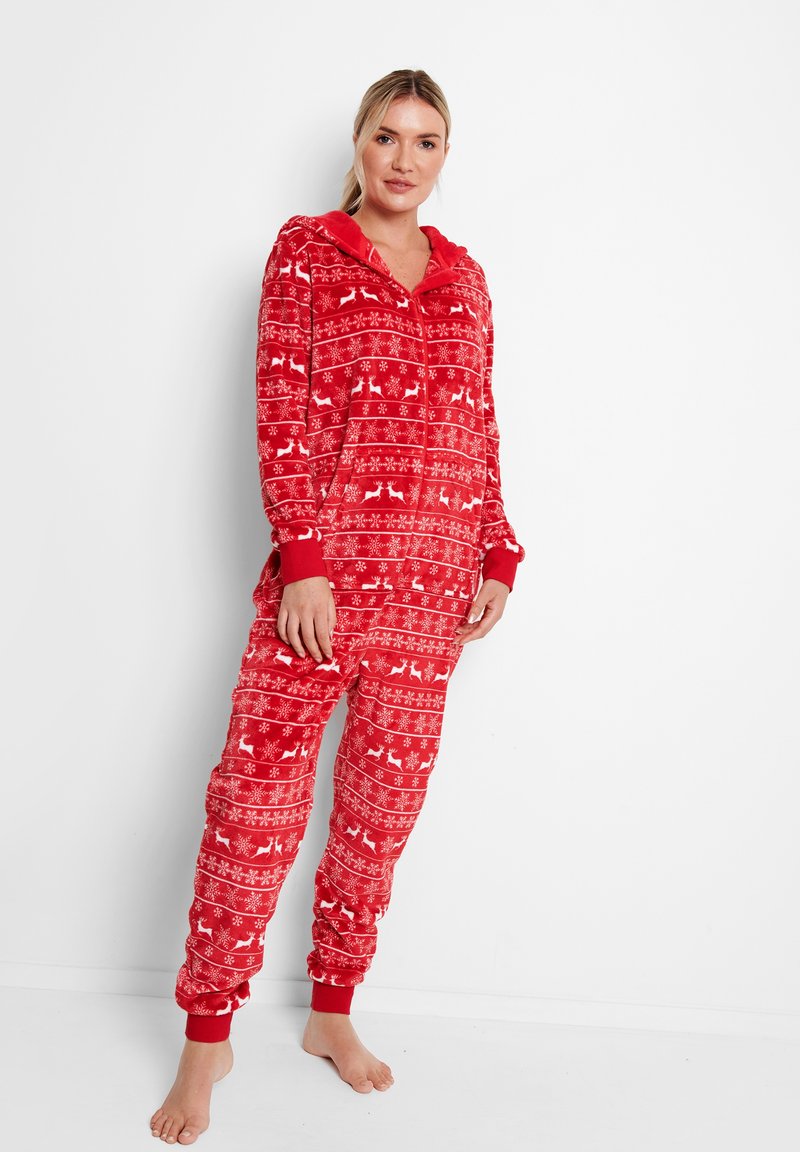 Threadbare FAMILY XMAS ONESIE ROBBY Pyjama red/rot Zalando.de