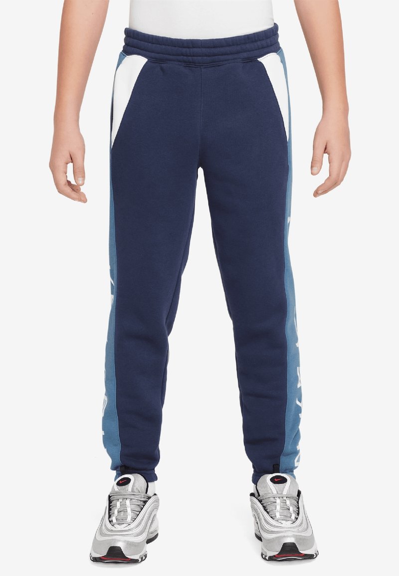 Nike Sportswear AIR PANT UNISEX - Träningsbyxor - midnight navy/aegean storm/white