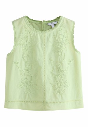 Next, REGULAR FIT - SLEEVELESS CREW NECK CORNELLI TOP . - Bluse - sage green