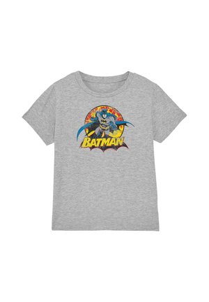 Cotton Soul, JLA BATMAN ROUGH DISTRESS UNISEX - T-Shirt print - mottled light grey