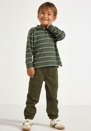 Lindex, LINDEX CARGO TROUSERS LINDEX - Pantaloni cargo - dark khaki green