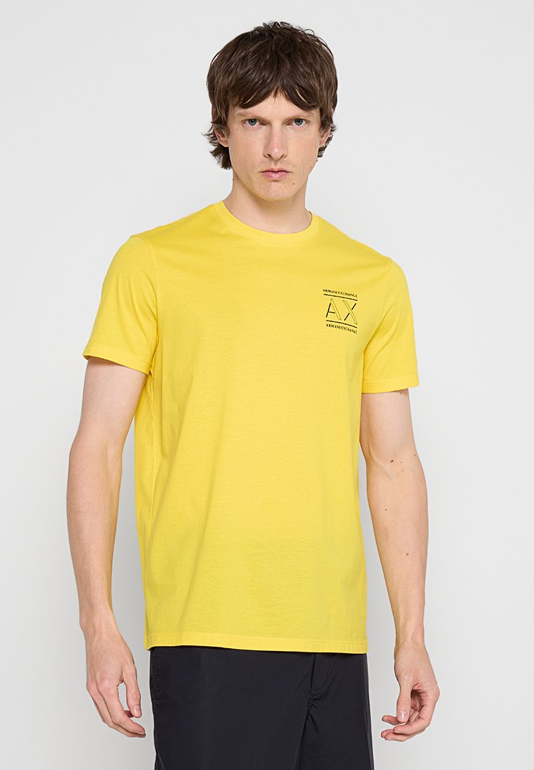 Armani Exchange T-shirt basic geel