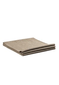 Brown felt fabric folded in three, featuring a smooth texture and soft finish, suitable for various crafting or decorative uses.
