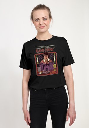 STEVEN RHODES I AM YOUR GOD NOW - T-shirt imprimé - black