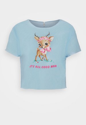 Neon & Nylon ONLTRINNY GOOD BOX - T-shirt print - clear sky deer
