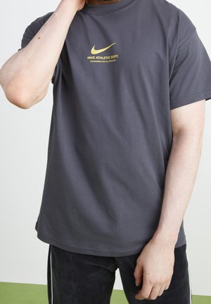 T-shirt med print - anthracite