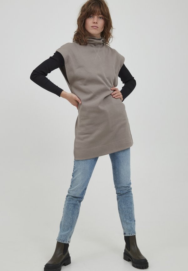 IHJicinta - Basic T-shirt - driftwood3